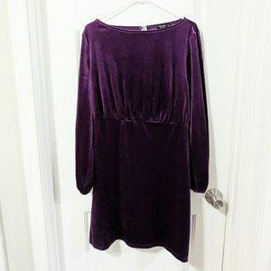 Women's Size 1XL Purple Long Sleeve Dress